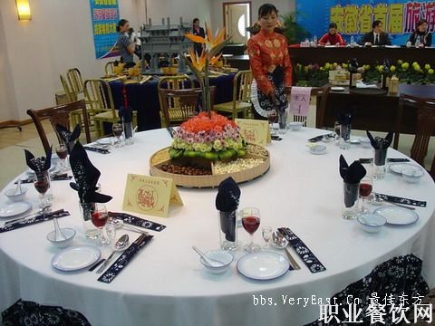 2014赣州市中职中餐宴会摆台英语口试